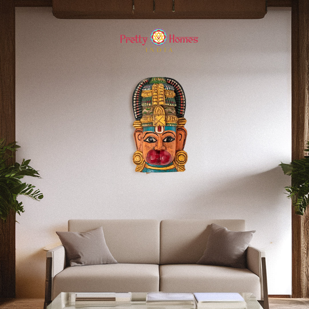 Vintage handcrafted Hanumanji Masks Pretty Homes India
