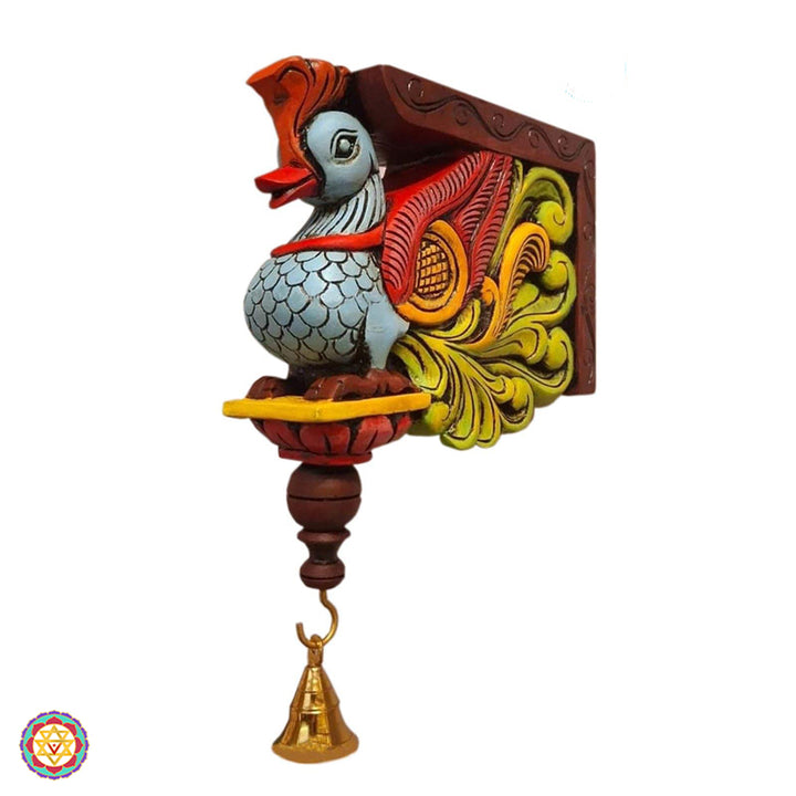 Wooden Annam wall hanging — handcrafted South Indian decor piece.