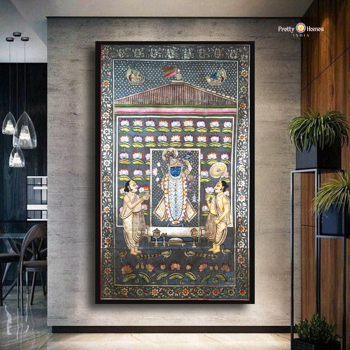 Vintage Style Handpainted Pichwai – Dan Utsav Collection
