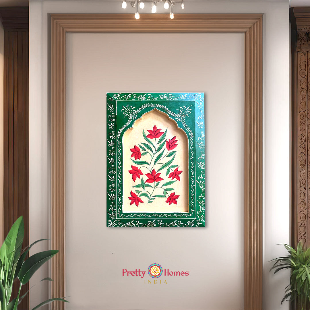 Wooden hand painted frame .Woodmade /Handcrafted