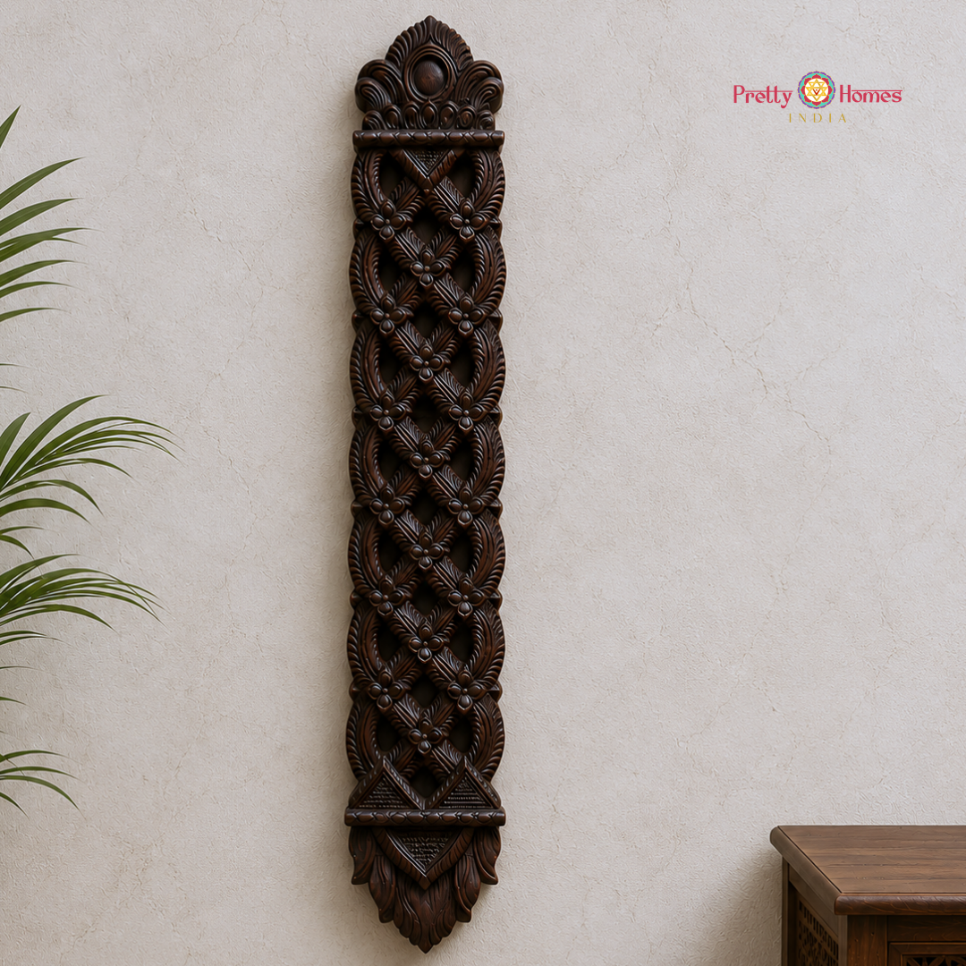 Woodcarved Chettinad-Style Appakadu Wall Decor