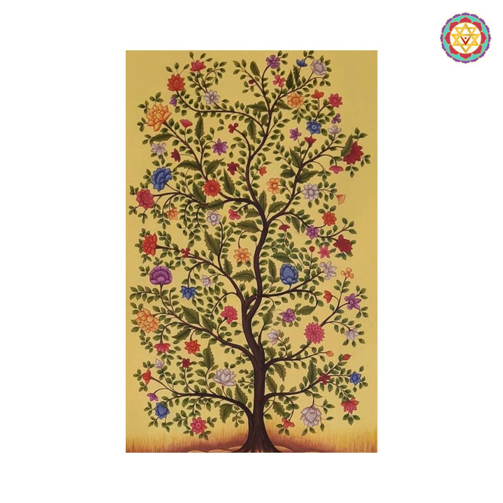 Handpainted Pichwai – Tree of Life for Positivity & Prosperity