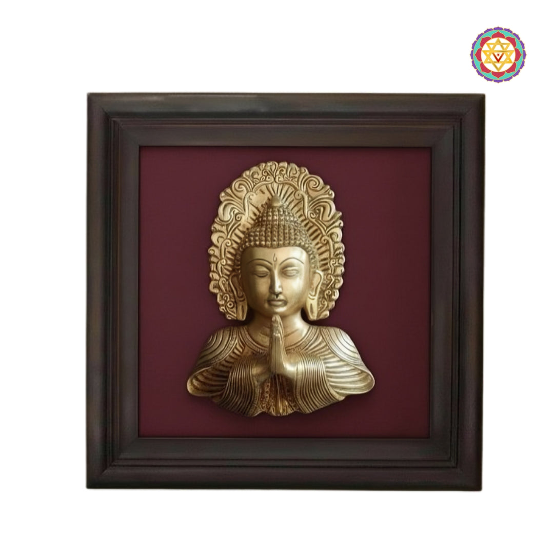 Elegant brass wall art for calm interiors