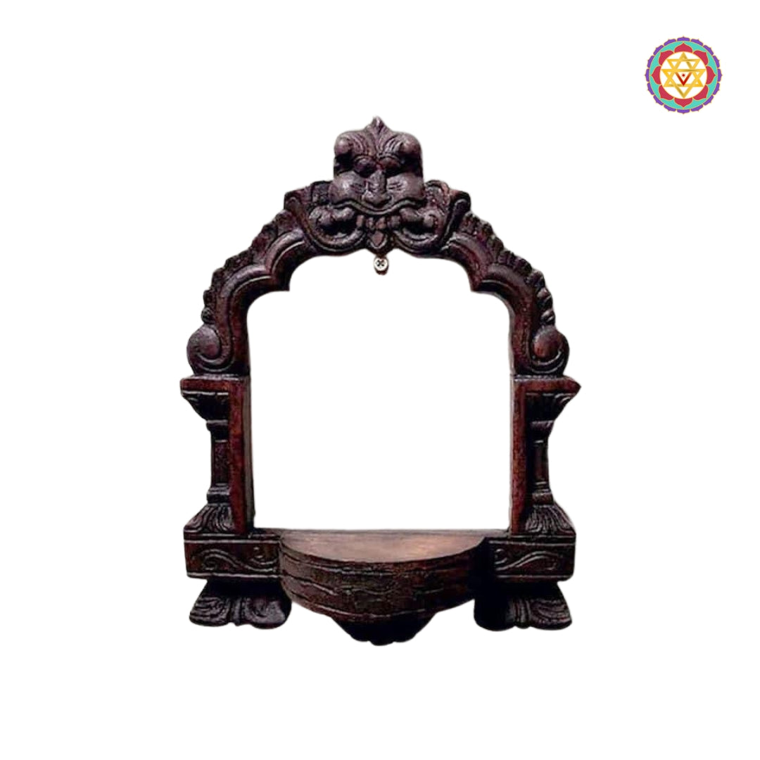 Woodcarved Prabhavali design wall frame