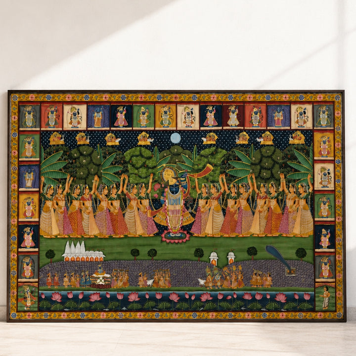 Shrinathji Darshan with Gopikas – Sharad Swaroop Pichwai