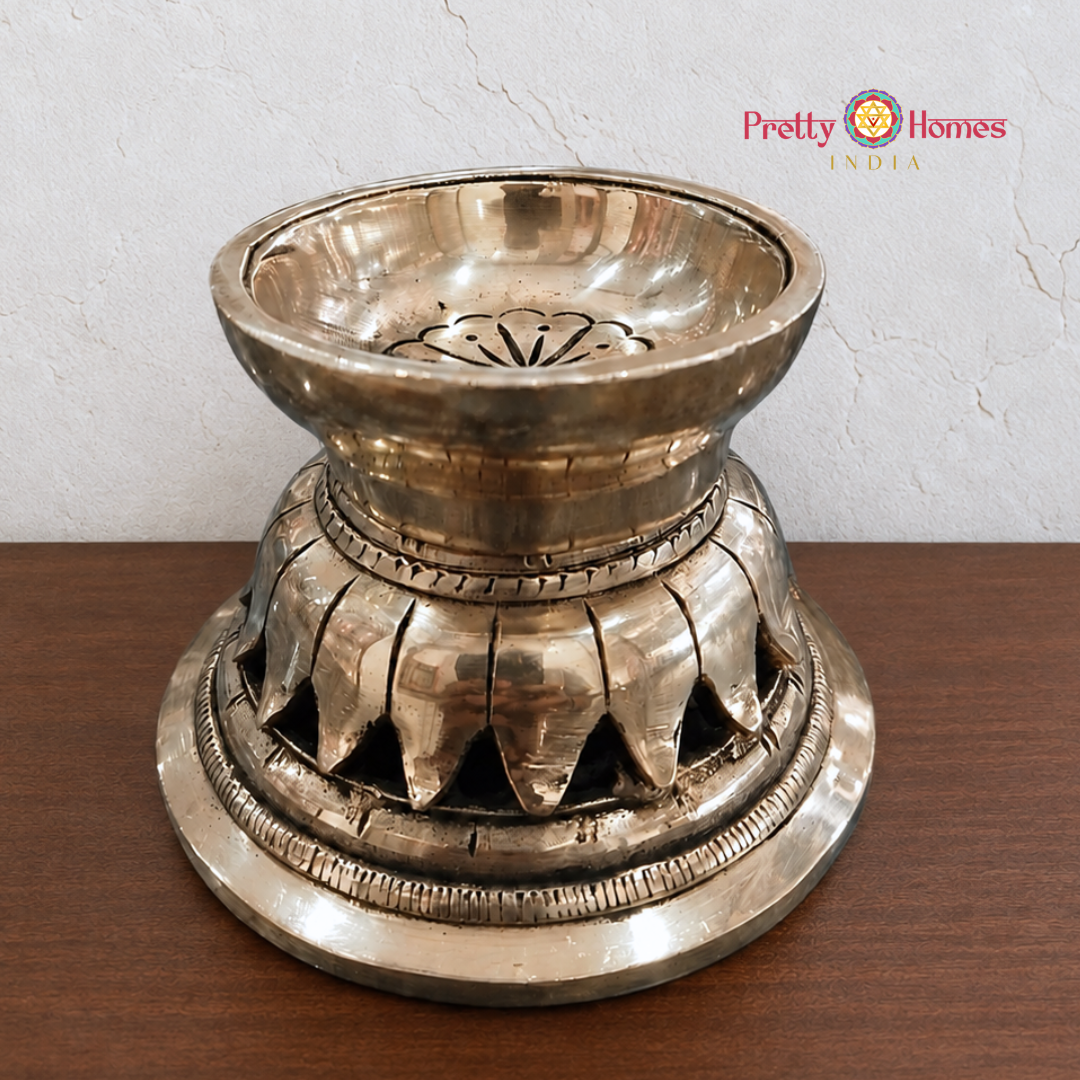 Brass Lotus Petaled Deepam