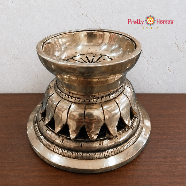 Brass Lotus Petaled Deepam