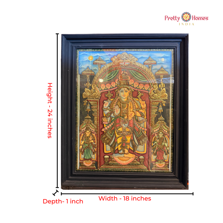 Divine Ardhanarishvara – Tanjore Painting