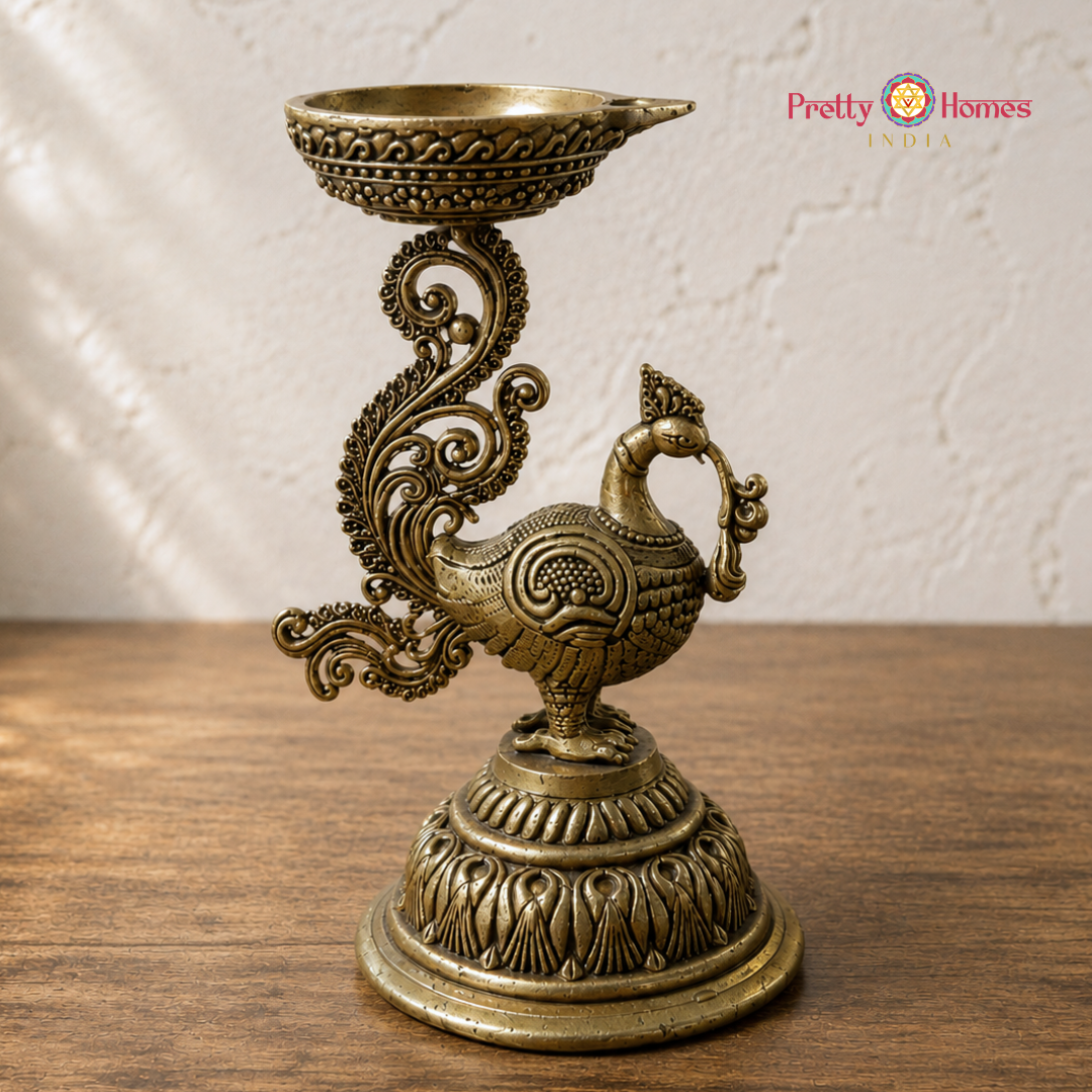 Brass Annapakshi Design Deepam