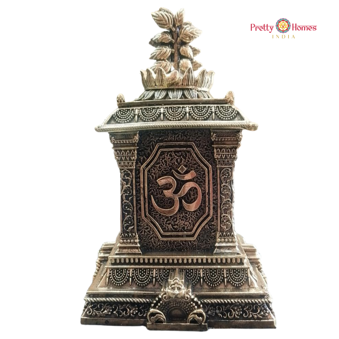 Brass Tulsi Planter with Om Symbol