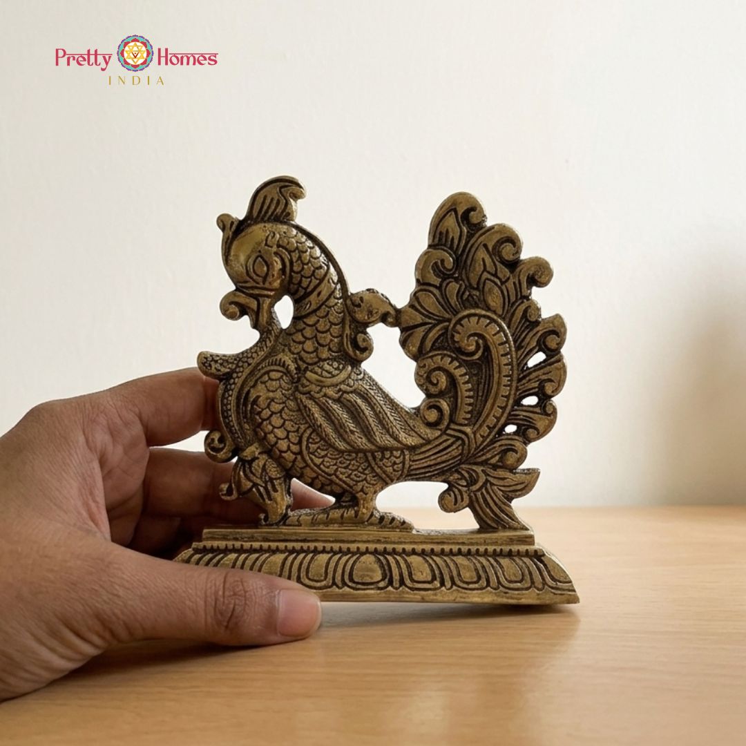 Sacred Elegance – Wall Mountable Brass Annapakshi