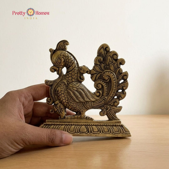 Sacred Elegance – Wall Mountable Brass Annapakshi