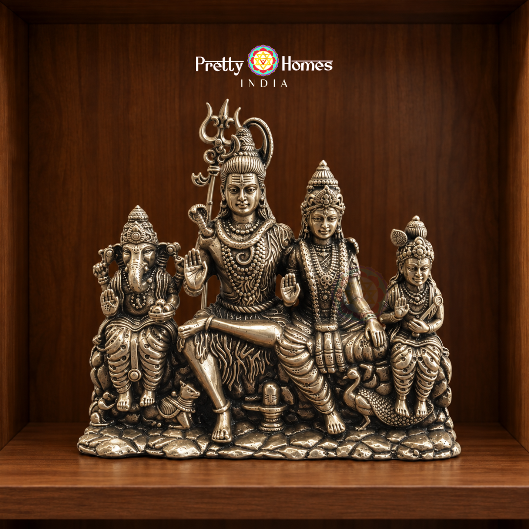 Brass Lightweight Shiva Parivar