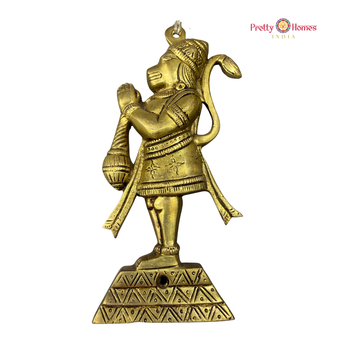 Lord Hanuman & Garuda – Brass Wall Mountable