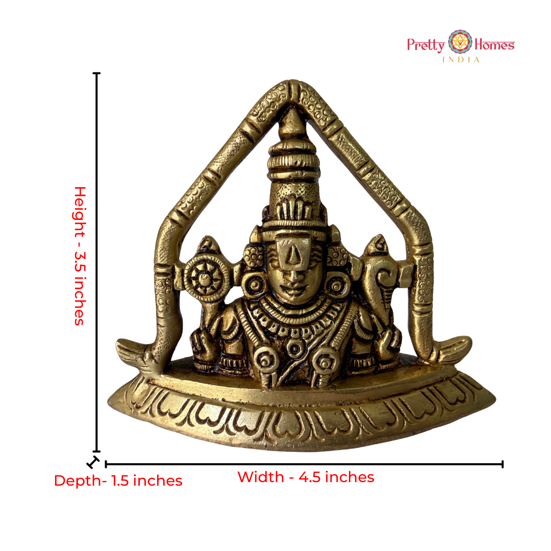 Brass Tabletop Tirupati Balaji