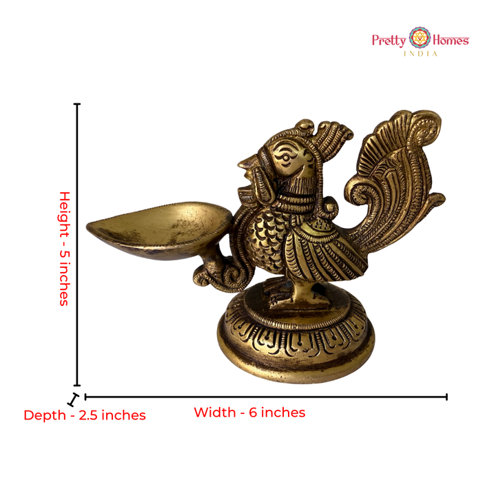 Brass Annapakshi Deepam