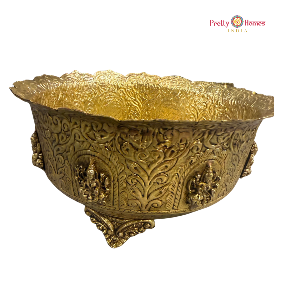Ashtakshari Ashtalakshmi Design Uruli Display Bowl