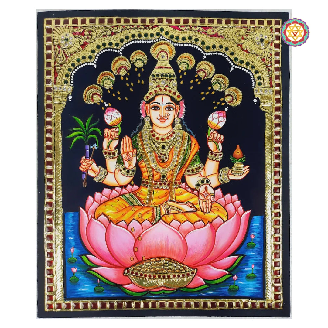 Tanjore - Goddess Saraswauthhy/Sarawati - Tanjore  Painting