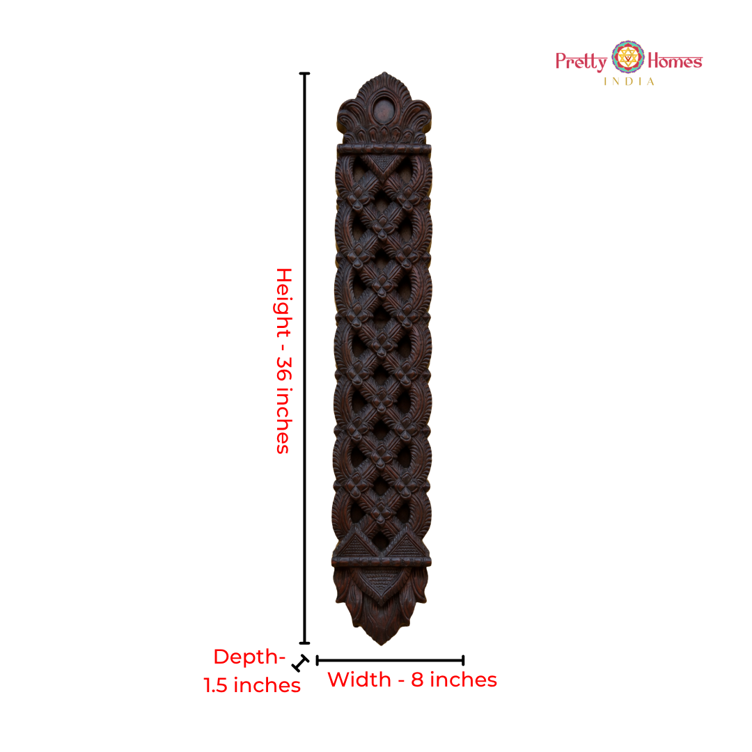Woodcarved Chettinad-Style Appakadu Wall Decor