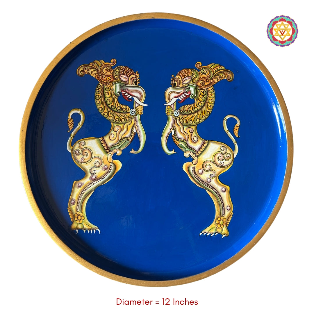 hand-carved yali statues symbolising strength and protection for home decor