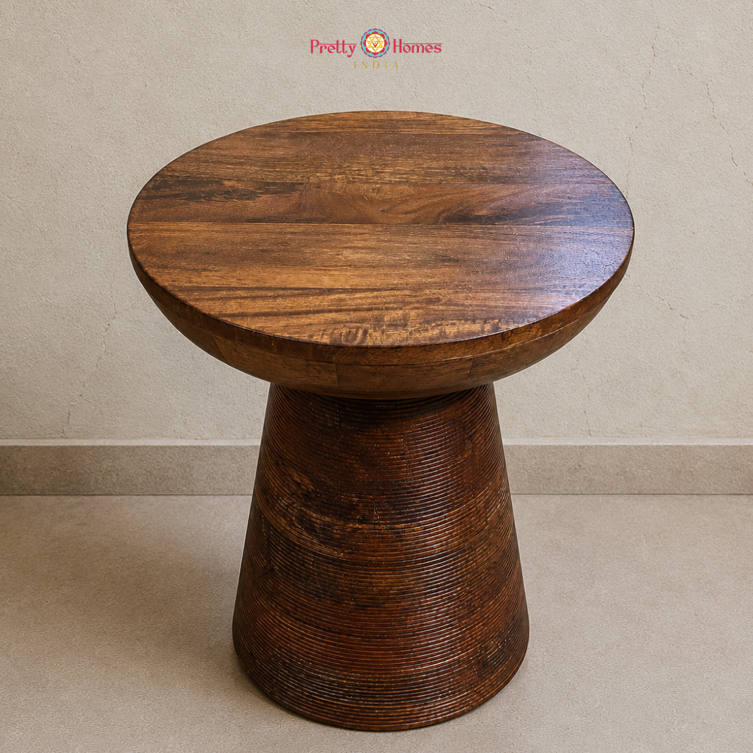 Handcrafted Wooden Accent Table