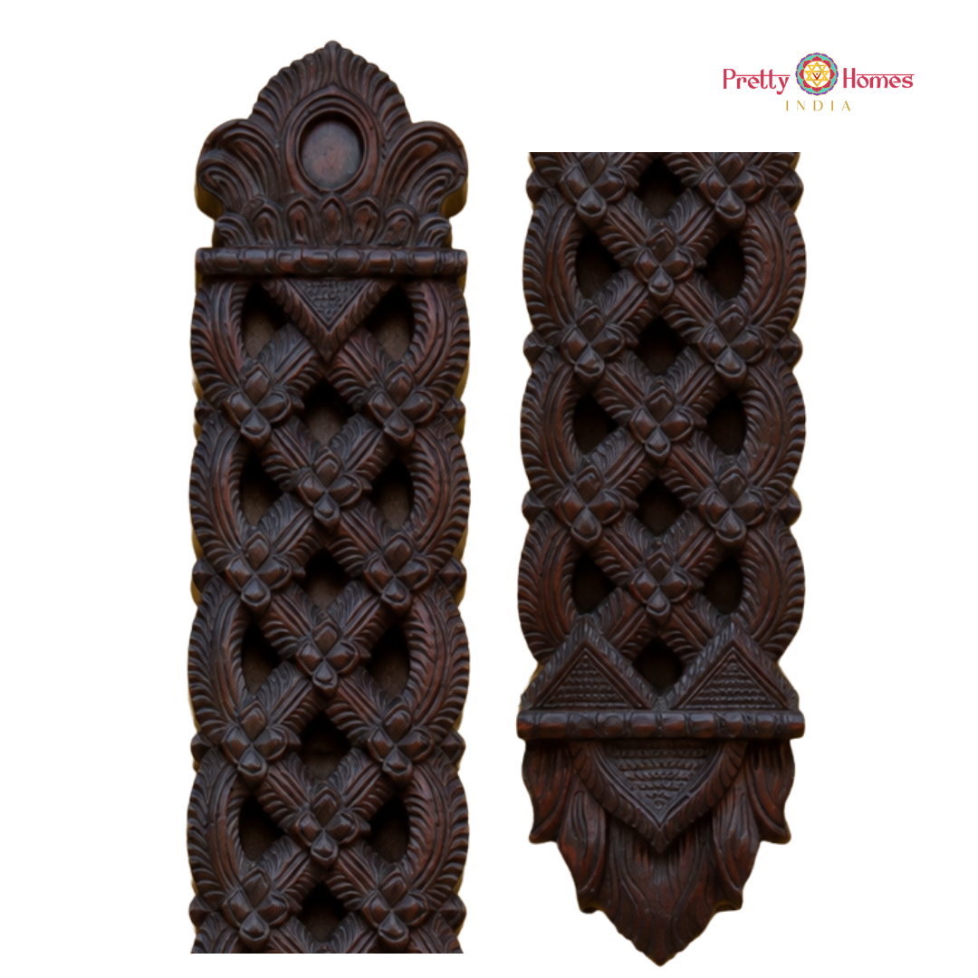 Woodcarved Chettinad-Style Appakadu Wall Decor