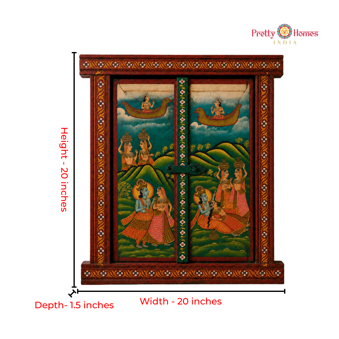 Hand-Painted Decorative Window