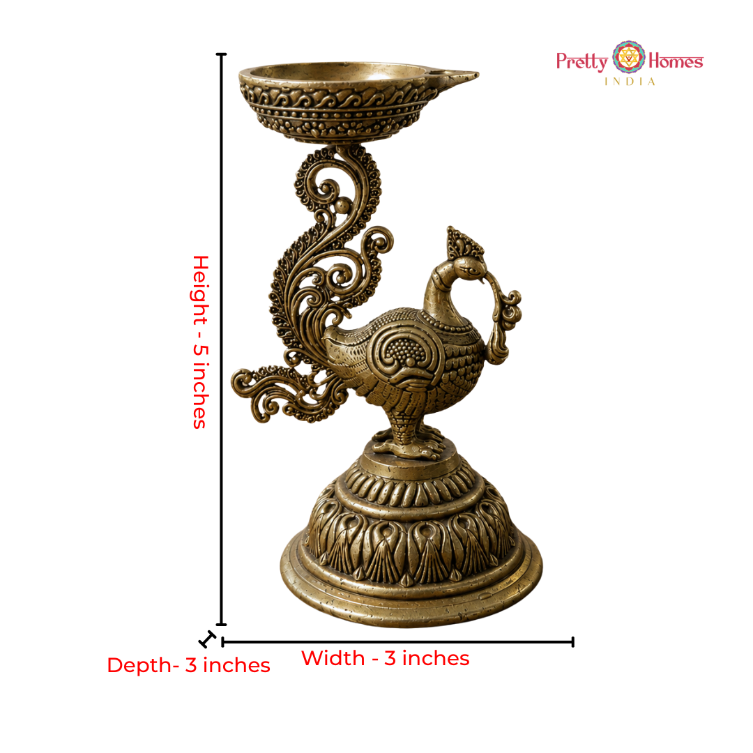Brass Annapakshi Design Deepam