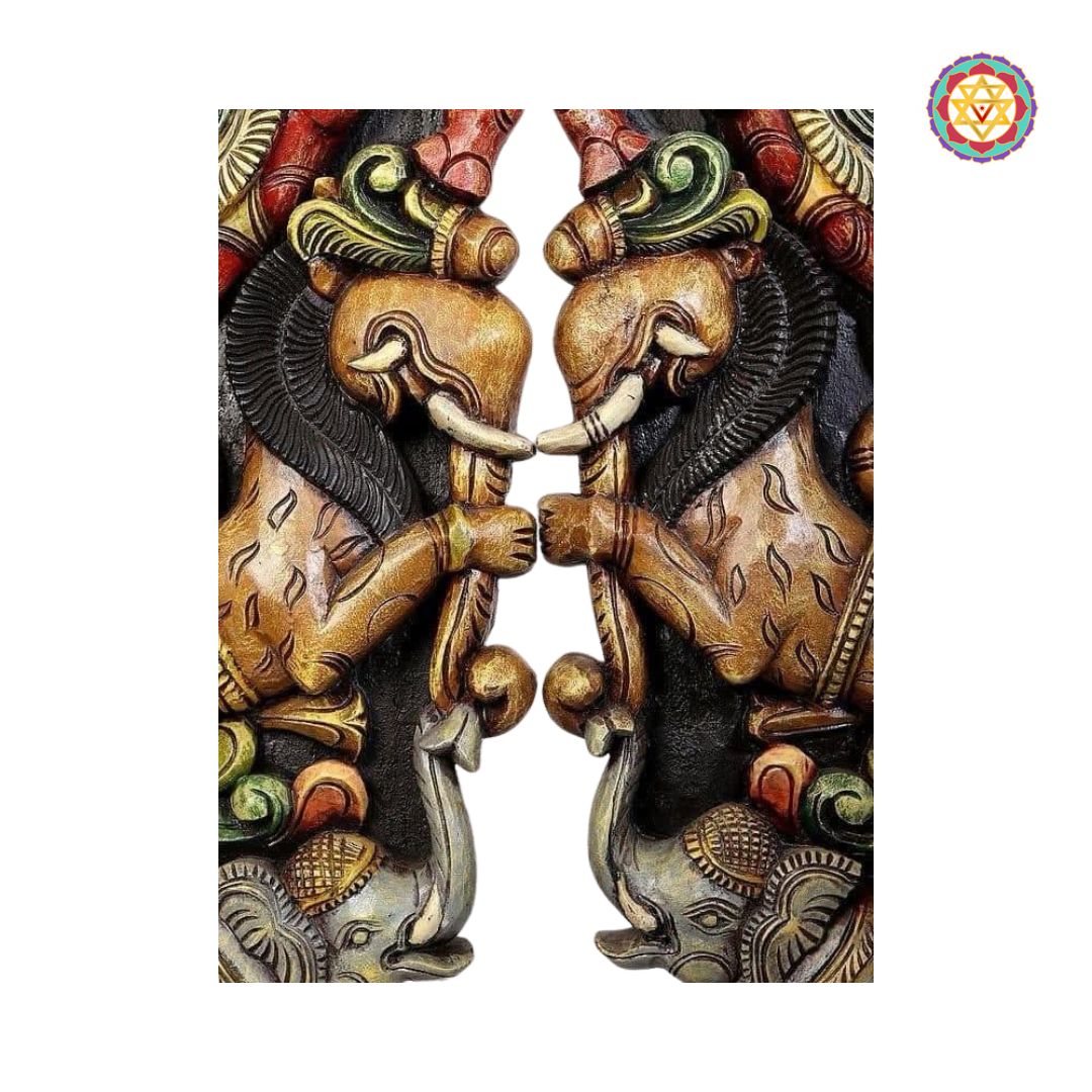 Vagai wood bracket set for home or temple entry