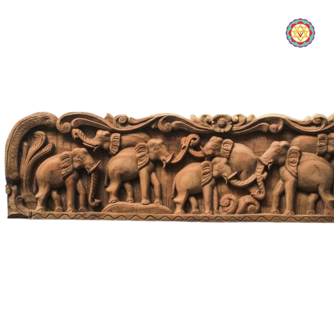 Wooden Elephants Wall Panel / Wall hanging