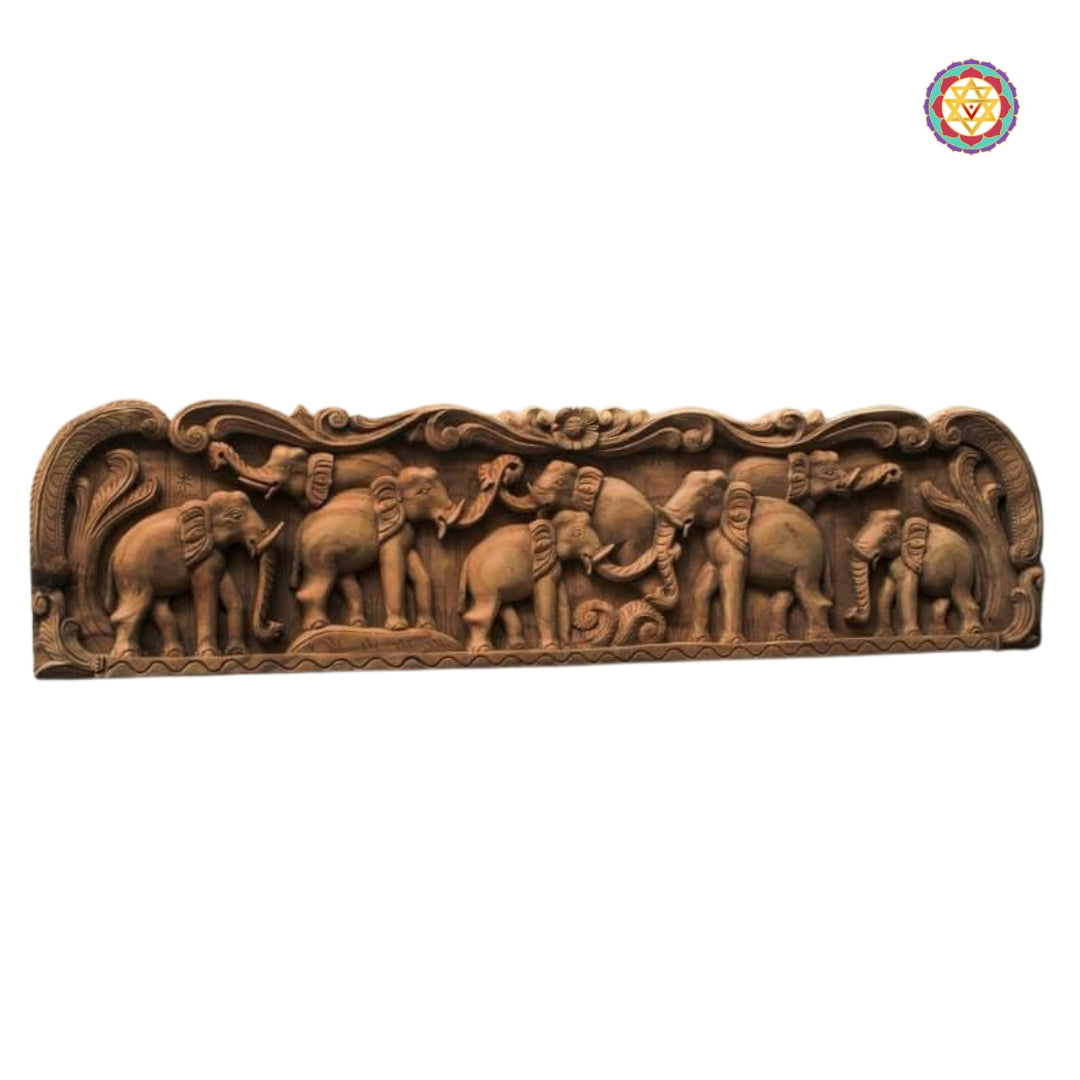 Wooden Elephants Wall Panel / Wall hanging