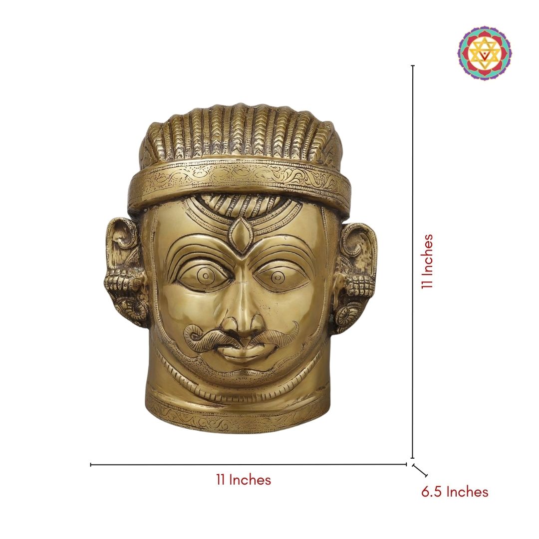 rear view of Shiva idol displaying polished back surface