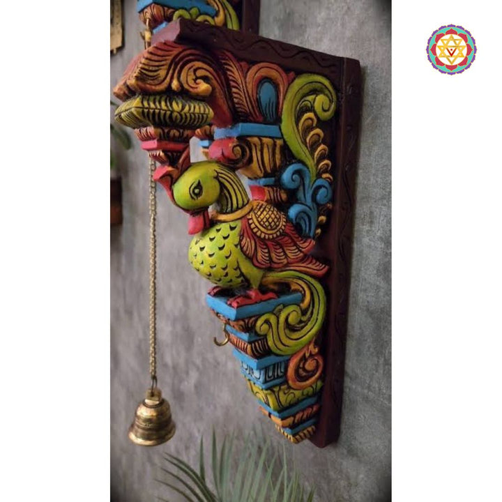 Woodcarved special carving Parrot wall brackets/hangings (Single)