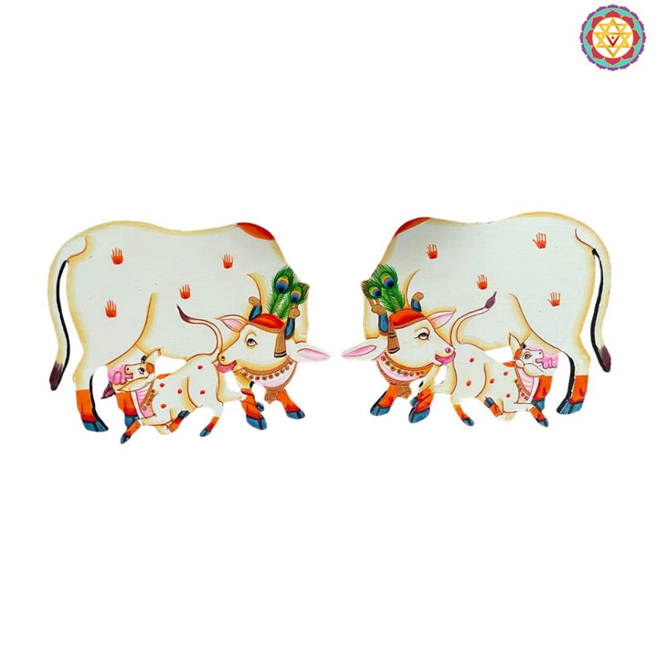 Pichwai cow and calf MDF cutout