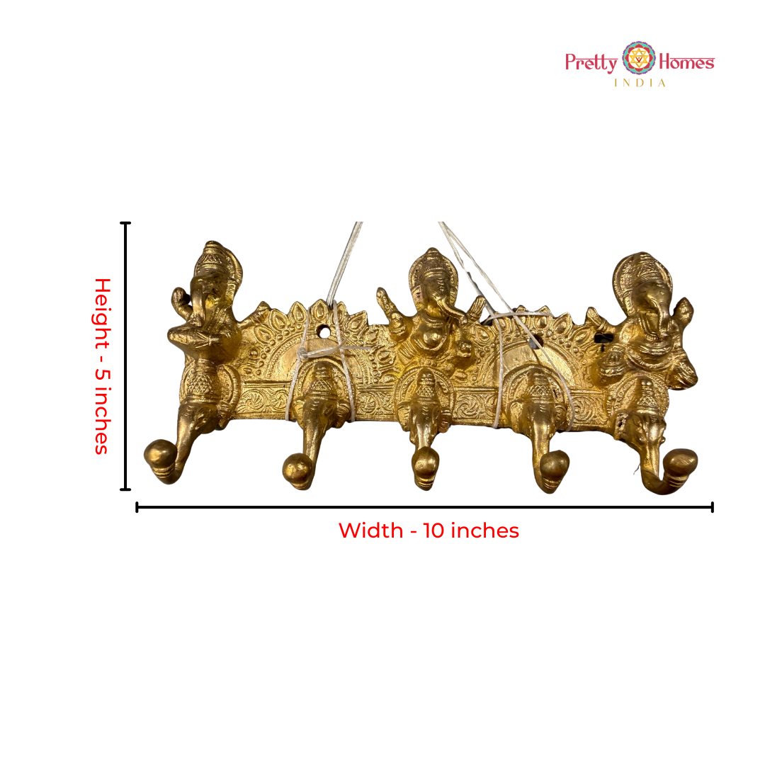 Decorative Brass Wall-Mountable Hanger