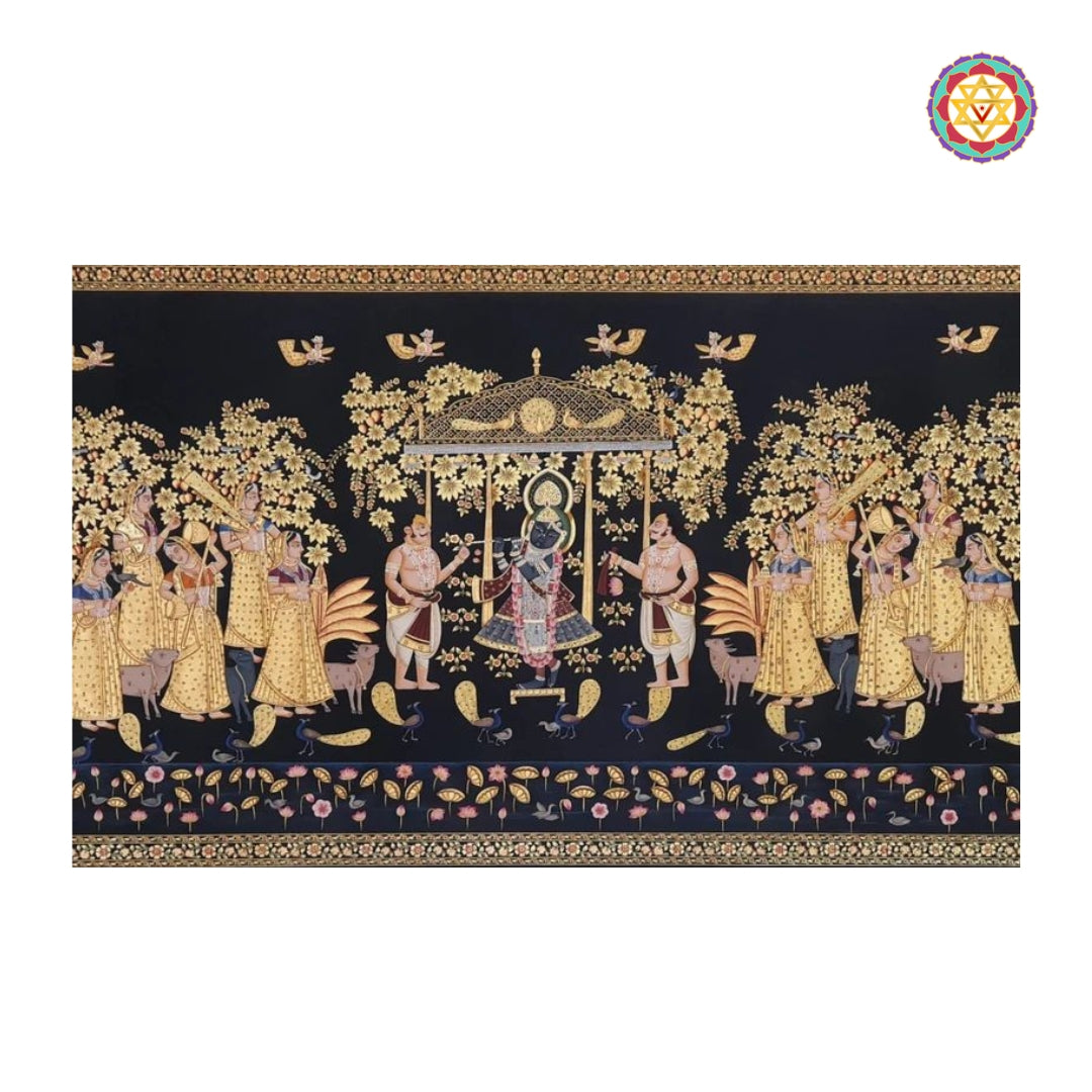 Shrinathji Pichwai painting for Indian home 