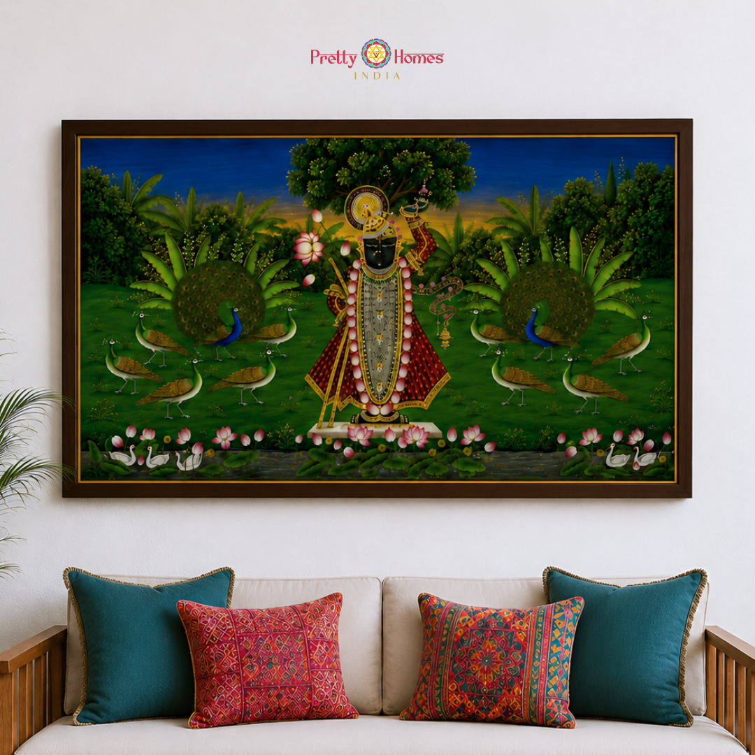 Horizontal Shrinathji Darshan Pichwai