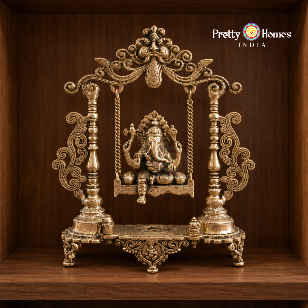 Swing Ganesha on Stand with Kirti Mukha