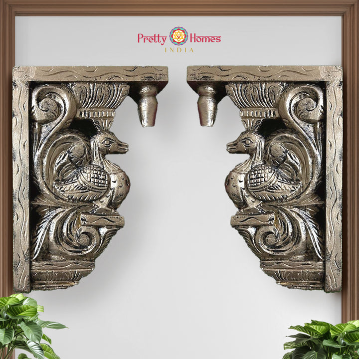 Woodcarved Annam / Swan wall hangings Brackets