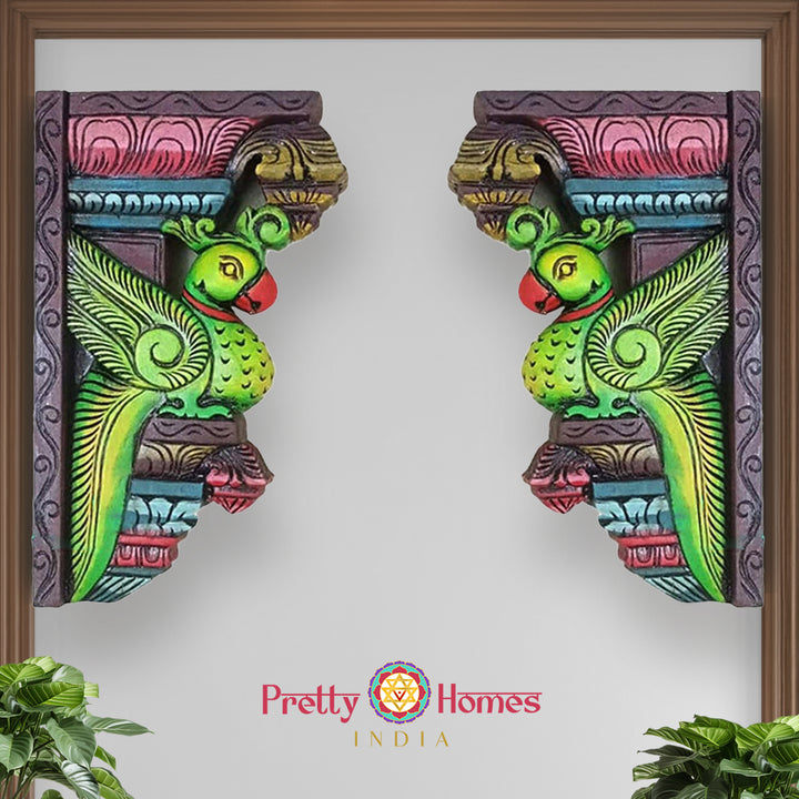 Wooden Parrot Bracket (Single)