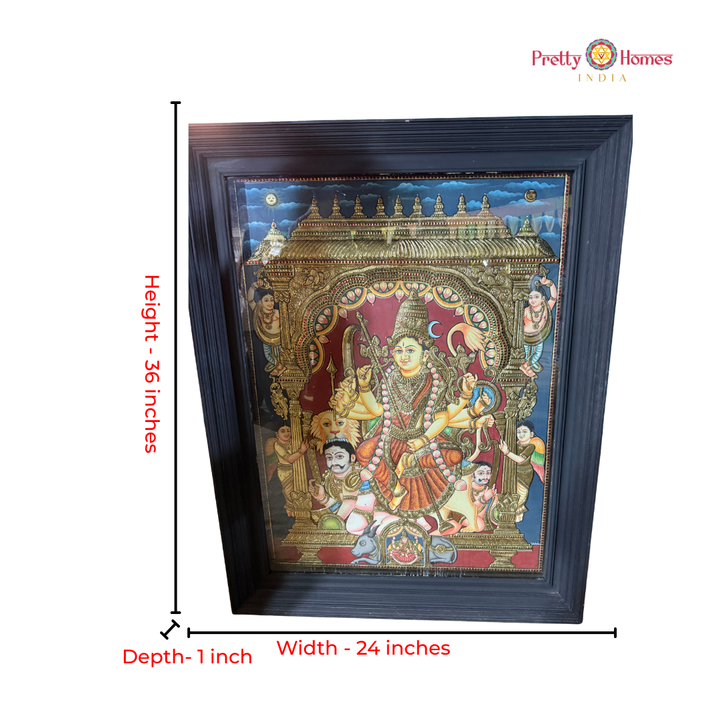 Goddess Durga – Mahishasura Mardini Tanjore Painting