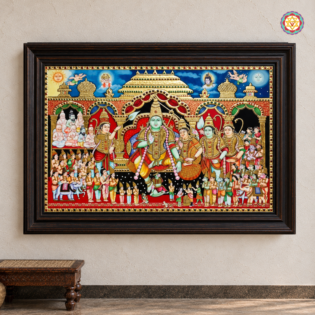 Lord Vishnu Darbar – Tanjore Painting