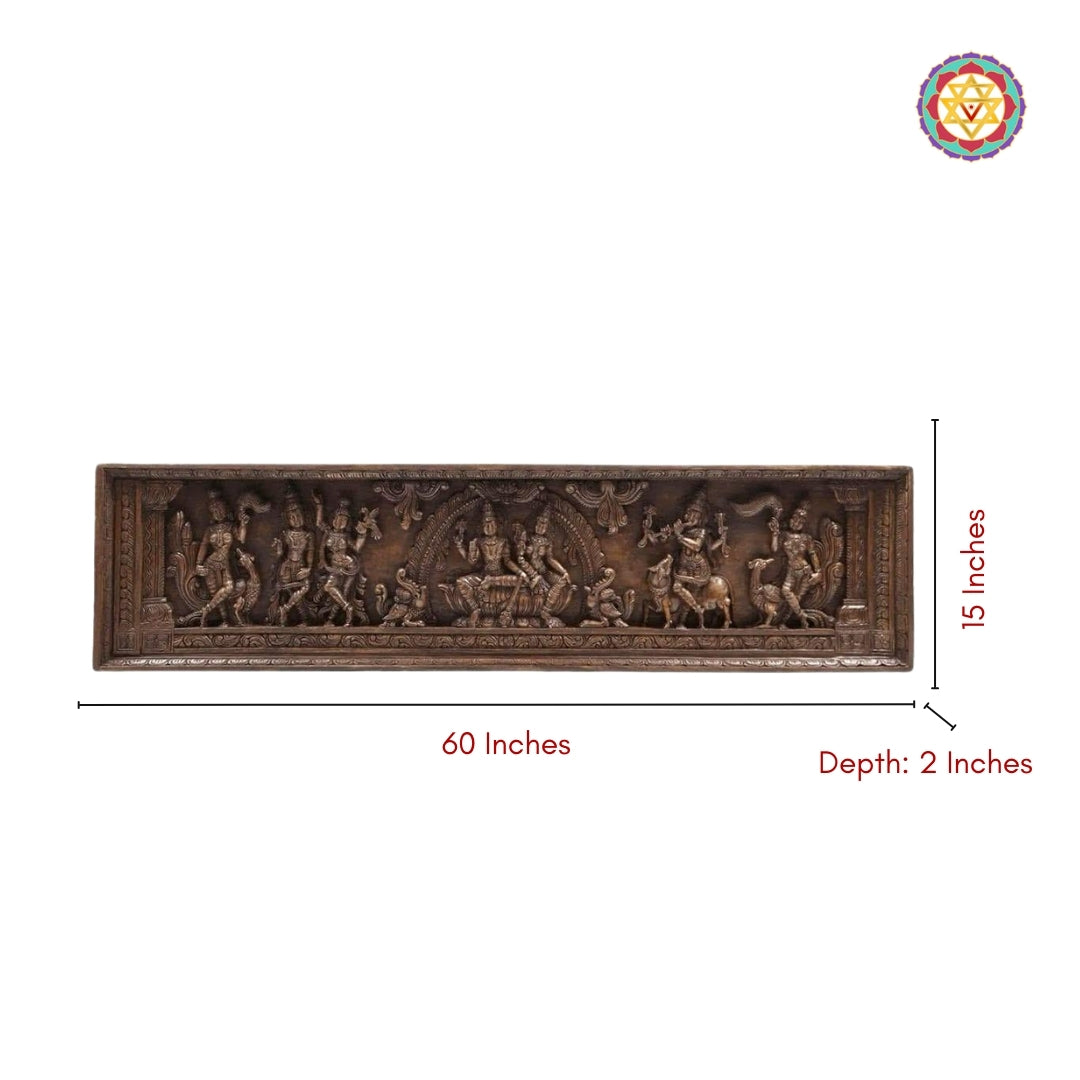 Detailed floral vine and peacock carving
