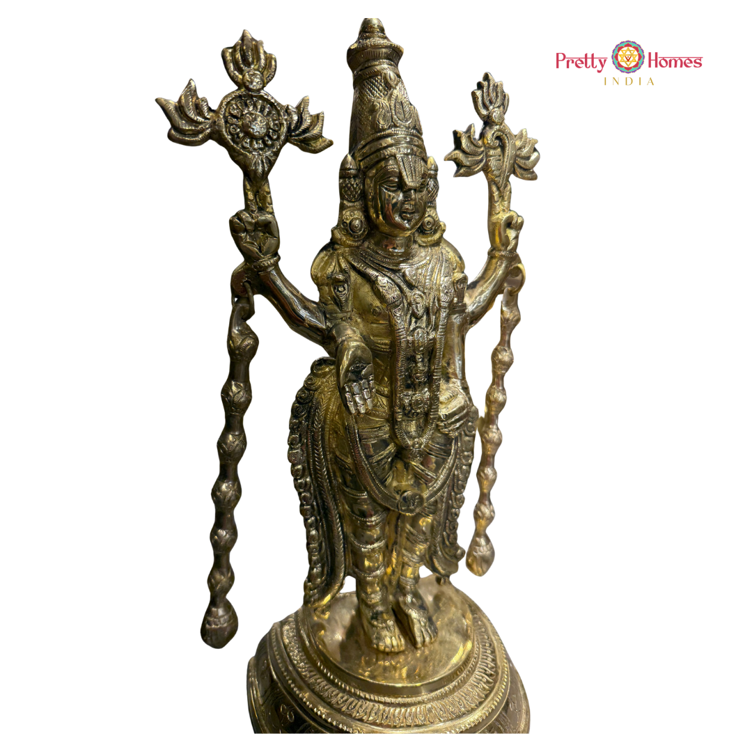 Handcrafted Lord Tirupati Balaji Idol in Superfine Brass