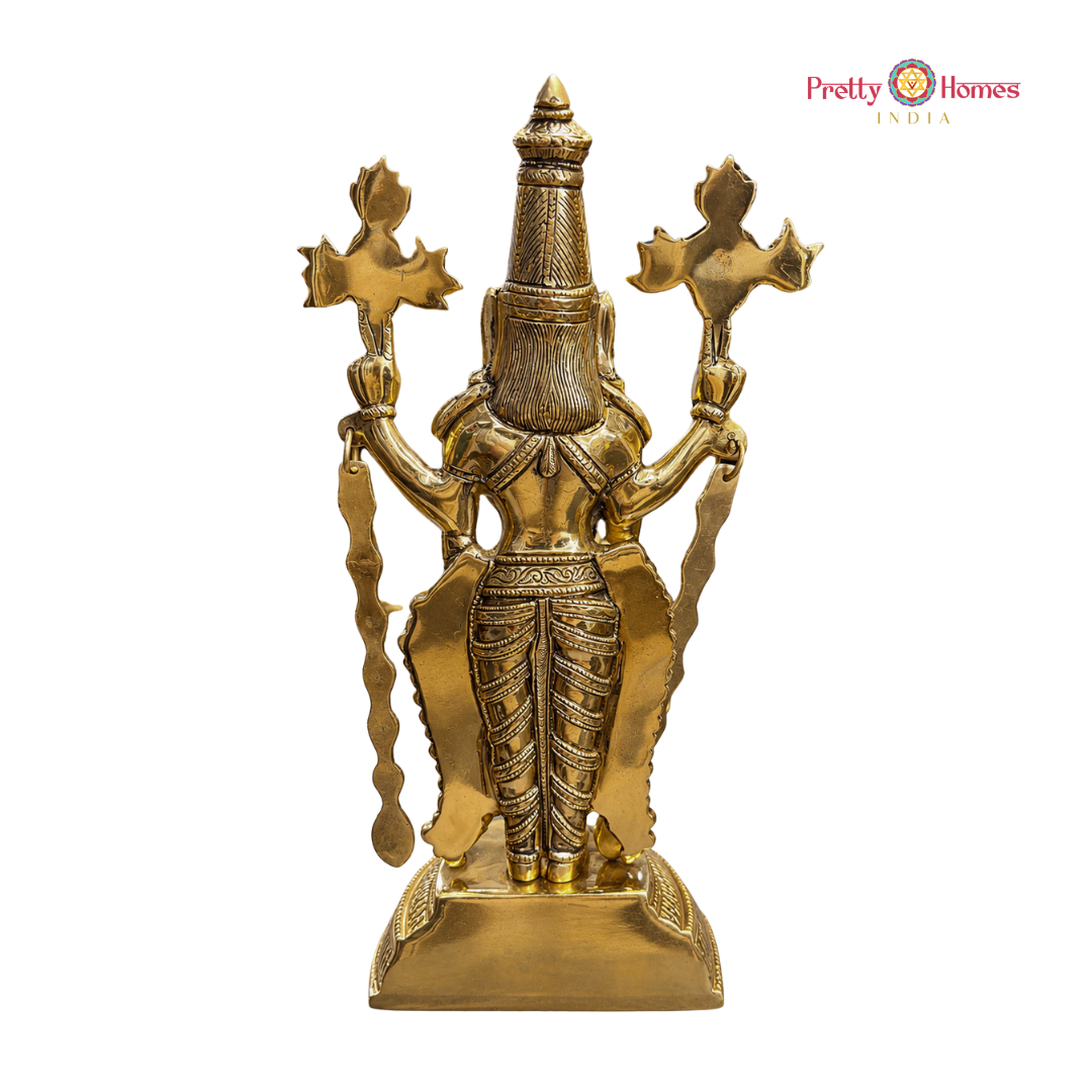 Handcrafted Lord Tirupati Balaji Idol in Superfine Brass