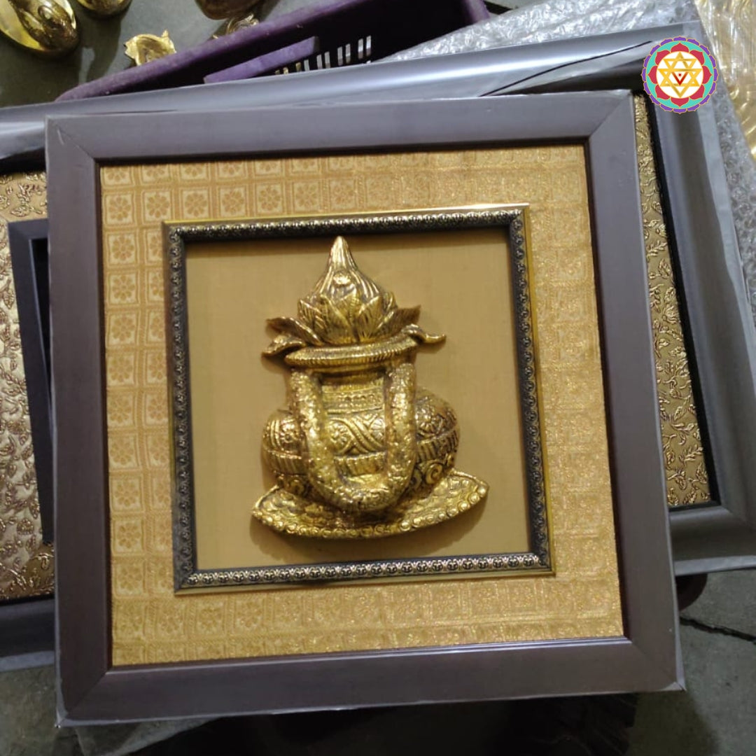 Brass Ashtalakshmi wall decor for pooja or living room
