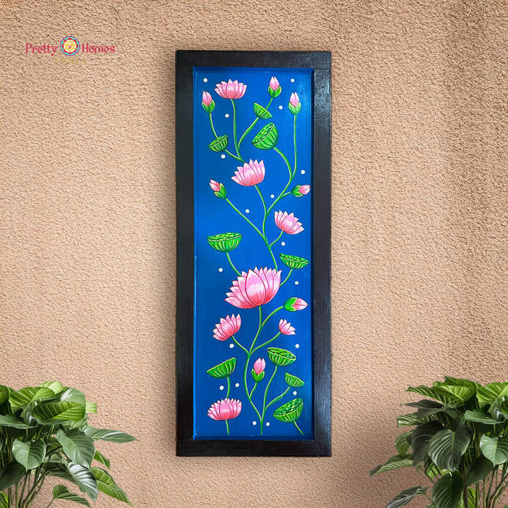 Vertical Trunk-Up Pichwai Wooden Frame – Handpainted & Ready to Hang