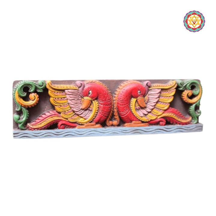 Intricately Handcarved Annams Horizontal Panel – Symbol of Grace & Divinity