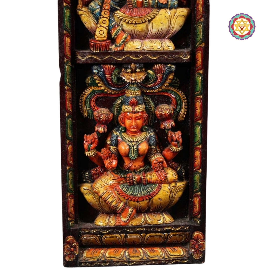 Dhairya Lakshmi seated with hand in blessing – Courage form
