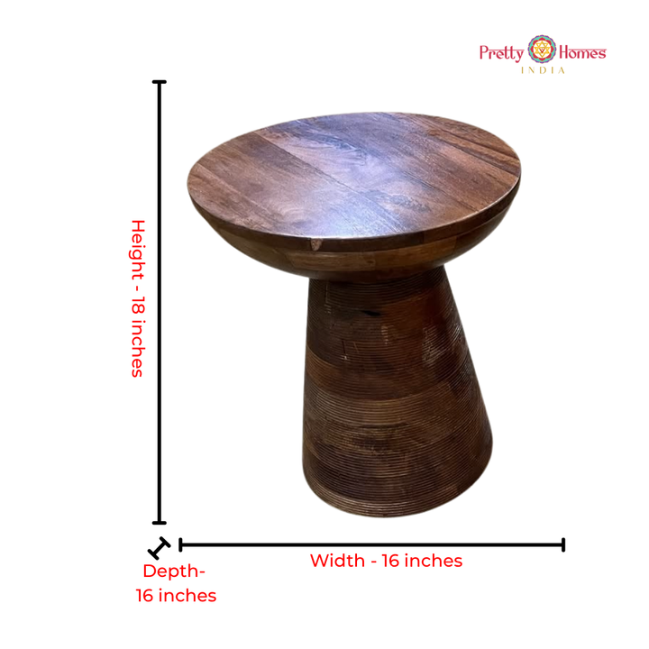 Handcrafted Wooden Accent Table
